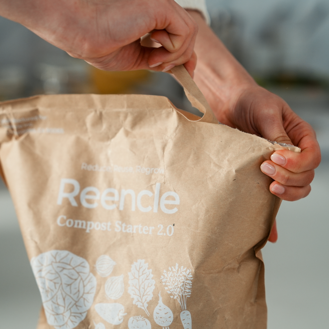 Compost Starter 2.0 bag included in the bundle